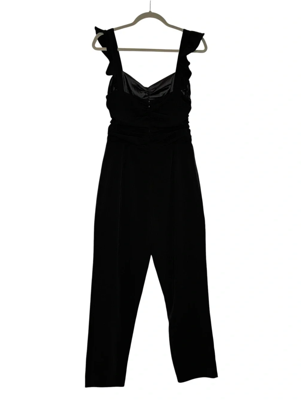 Lovers + Friends Black Knox Flutter Sleeve Jumpsuit | S